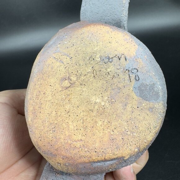 1998 Hand Made Stoneware Pottery Penguin Bird Figurine Artist Signed Decorative - Picture 4 of 11